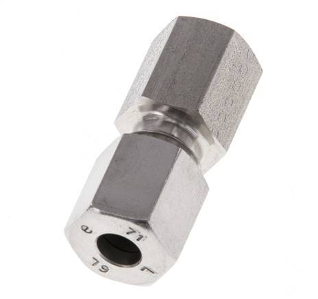 G 1/8'' x 6L RVS Rechte Snijring Koppeling 315 Bar DIN 2353