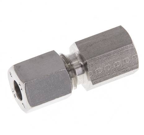 G 1/8'' x 6L RVS Rechte Snijring Koppeling 315 Bar DIN 2353