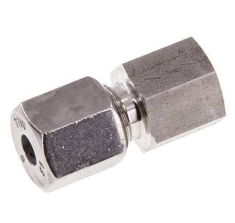 G 1/8'' x 6S RVS Rechte Snijring Koppeling 630 Bar DIN 2353