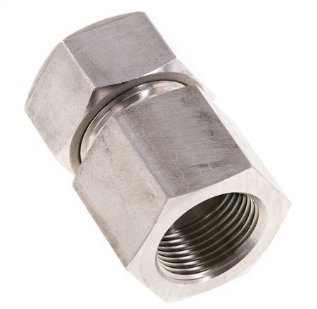 G 3/4'' x 22L RVS Rechte Snijring Koppeling 160 Bar DIN 2353