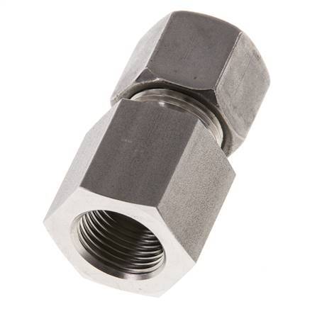 G 3/8'' x 10S RVS Rechte Snijring Koppeling 630 Bar DIN 2353