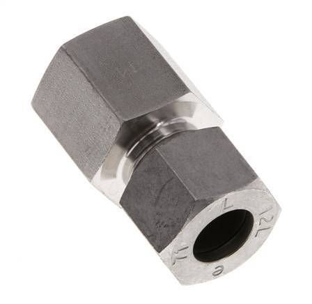 G 3/8'' x 12L RVS Rechte Snijring Koppeling 315 Bar DIN 2353