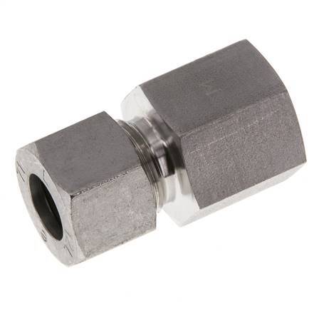 G 3/8'' x 12L RVS Rechte Snijring Koppeling 315 Bar DIN 2353