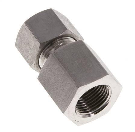 G 3/8'' x 12L RVS Rechte Snijring Koppeling 315 Bar DIN 2353