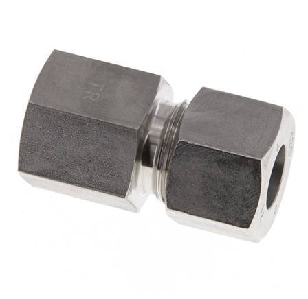 G 3/8'' x 12S RVS Rechte Snijring Koppeling 630 Bar DIN 2353