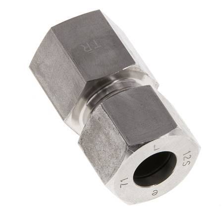 G 3/8'' x 12S RVS Rechte Snijring Koppeling 630 Bar DIN 2353