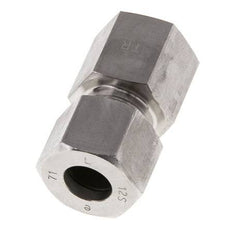 G 3/8'' x 12S RVS Rechte Snijring Koppeling 630 Bar DIN 2353