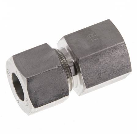 G 3/8'' x 12S RVS Rechte Snijring Koppeling 630 Bar DIN 2353