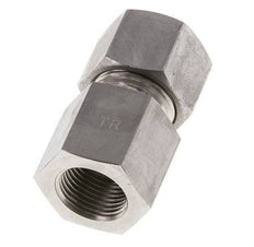 G 3/8'' x 12S RVS Rechte Snijring Koppeling 630 Bar DIN 2353