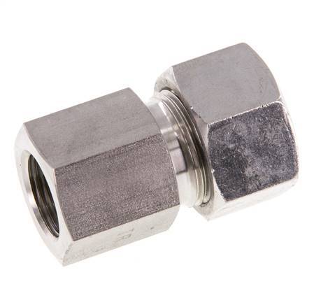 G 3/8'' x 15L RVS Rechte Snijring Koppeling 315 Bar DIN 2353