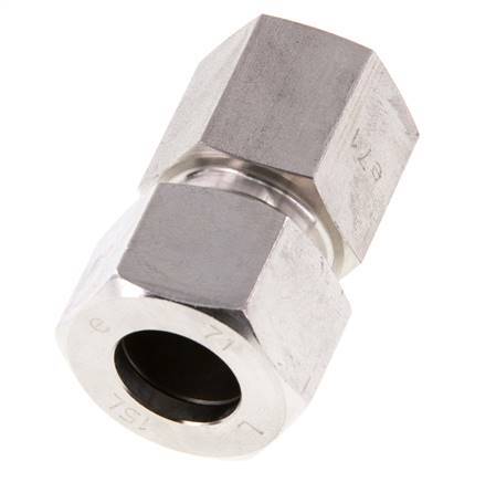 G 3/8'' x 15L RVS Rechte Snijring Koppeling 315 Bar DIN 2353