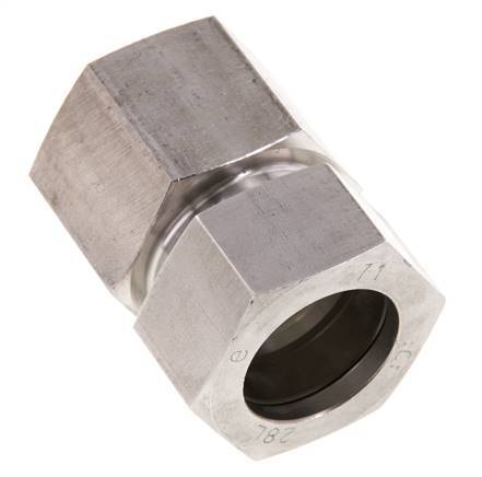 G 1'' x 28L RVS Rechte Snijring Koppeling 160 Bar DIN 2353