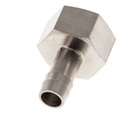 G 1/2'' x 10mm Nickel plated Brass Hose barb 16 Bar [2 Pieces]