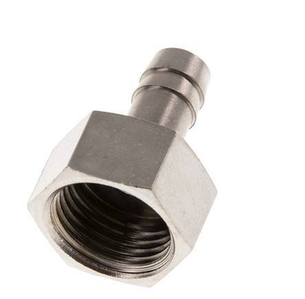G 1/2'' x 10mm Nickel plated Brass Hose barb 16 Bar [2 Pieces]