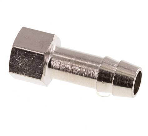 G 1/8'' x 8mm Nickel plated Brass Hose barb 16 Bar [5 Pieces]