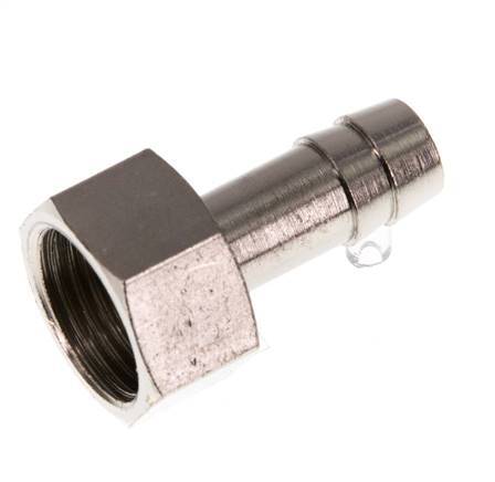 G 3/8'' x 9mm Nickel plated Brass Hose barb 16 Bar [2 Pieces]