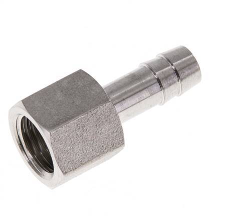 G 1/4'' x 8mm RVS Slangpilaar 40 Bar