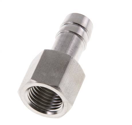 G 1/4'' x 10mm RVS Slangpilaar 40 Bar