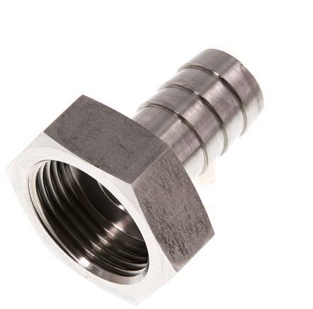 G 1'' x 19mm RVS Slangpilaar 40 Bar