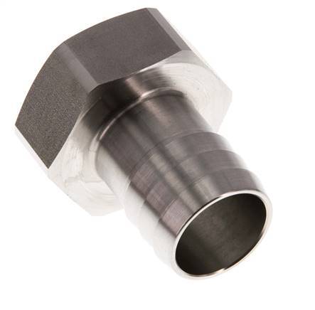 G 1'' x 25mm RVS Slangpilaar 40 Bar