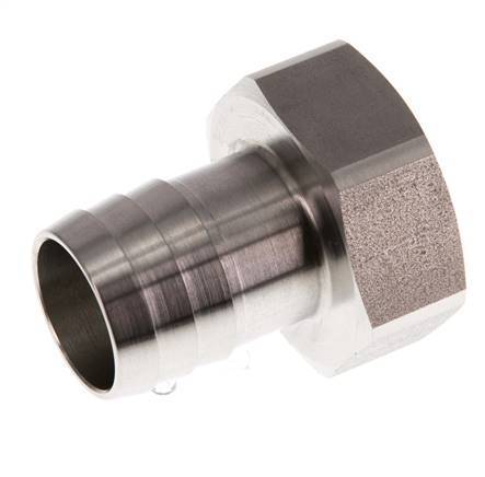 G 1'' x 25mm RVS Slangpilaar 40 Bar