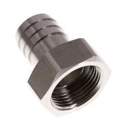 G 1'' x 25mm RVS Slangpilaar 40 Bar