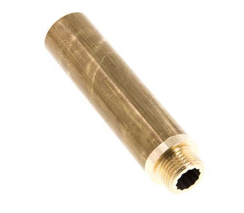 G 1/2'' F/M Messing Verlengstuk DIN 3523 - 100 mm