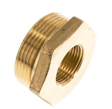 G 3/4'' x G 1 1/2'' F/M Messing Verloopring 16 Bar