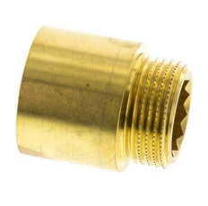 G 3/4'' F/M Messing Verlengstuk DIN 3523 - 25 mm