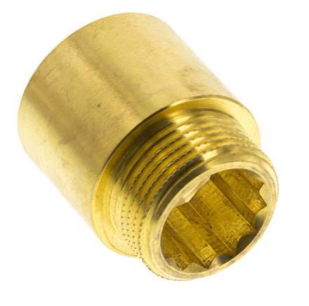G 3/4'' F/M Messing Verlengstuk DIN 3523 - 25 mm