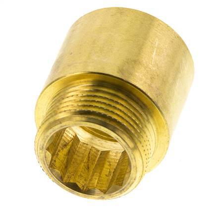 G 3/4'' F/M Messing Verlengstuk DIN 3523 - 25 mm