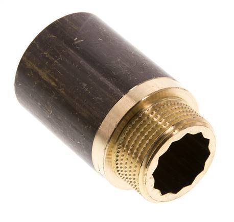 G 3/4'' F/M Messing Verlengstuk DIN 3523 - 40 mm