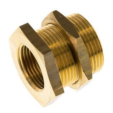 G 3/4'' x M34x2 F/M Brass Bulkhead Fitting 16 Bar