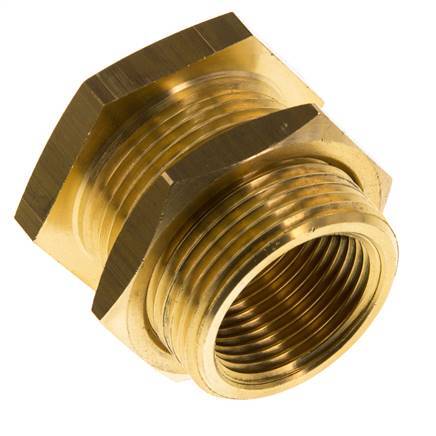 G 3/4'' x M34x2 F/M Brass Bulkhead Fitting 16 Bar