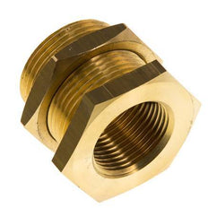 G 3/4'' x M34x2 F/M Brass Bulkhead Fitting 16 Bar