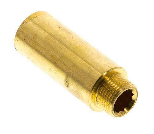 G 3/8'' F/M Messing Verlengstuk DIN 3523 - 50 mm