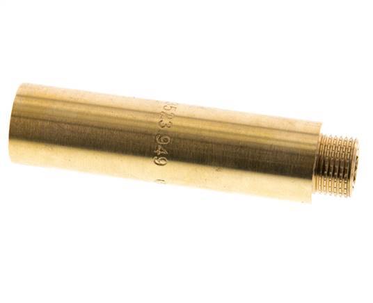G 3/8'' F/M Messing Verlengstuk DIN 3523 - 80 mm