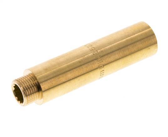 G 3/8'' F/M Messing Verlengstuk DIN 3523 - 80 mm
