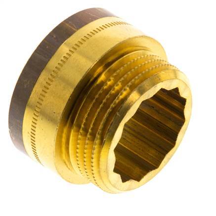 G 1'' F/M Brass Extension DIN 3523 - 15 mm