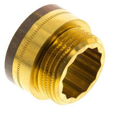 G 1'' F/M Brass Extension DIN 3523 - 15 mm