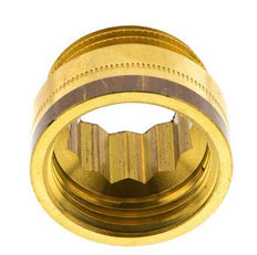 G 1'' F/M Messing Verlengstuk DIN 3523 - 15 mm