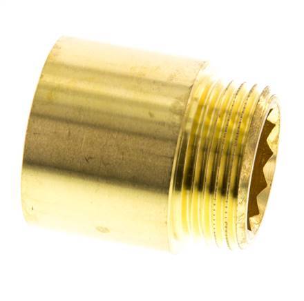 G 1'' F/M Brass Extension DIN 3523 - 30 mm