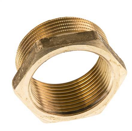G 1 1/4'' x G 1 1/2'' F/M Messing Verloopring 16 Bar