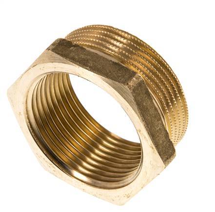 G 1 1/4'' x G 1 1/2'' F/M Messing Verloopring 16 Bar