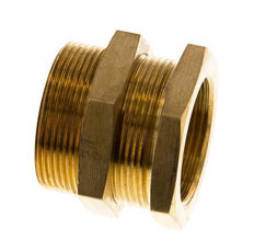 G 1 1/4'' x M49x2 F/M Brass Bulkhead Fitting 16 Bar