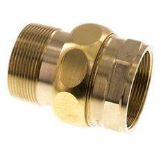 Rp 2'' x R 2'' F/M Messing Borstnippel 3-delig met Conische afdichting 16 Bar