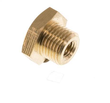 M5 x G 1/8'' F/M Brass Reducing Ring 16 Bar [10 Pieces]