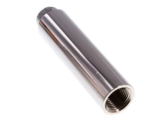 G 1/2'' F/M Verchroomd Messing Verlengstuk DIN 3523 - 100 mm