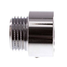 G 1/2'' F/M Chromium plated Brass Extension DIN 3523 - 15 mm [2 Pieces]