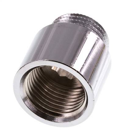 G 1/2'' F/M Verchroomd Messing Verlengstuk DIN 3523 - 20 mm